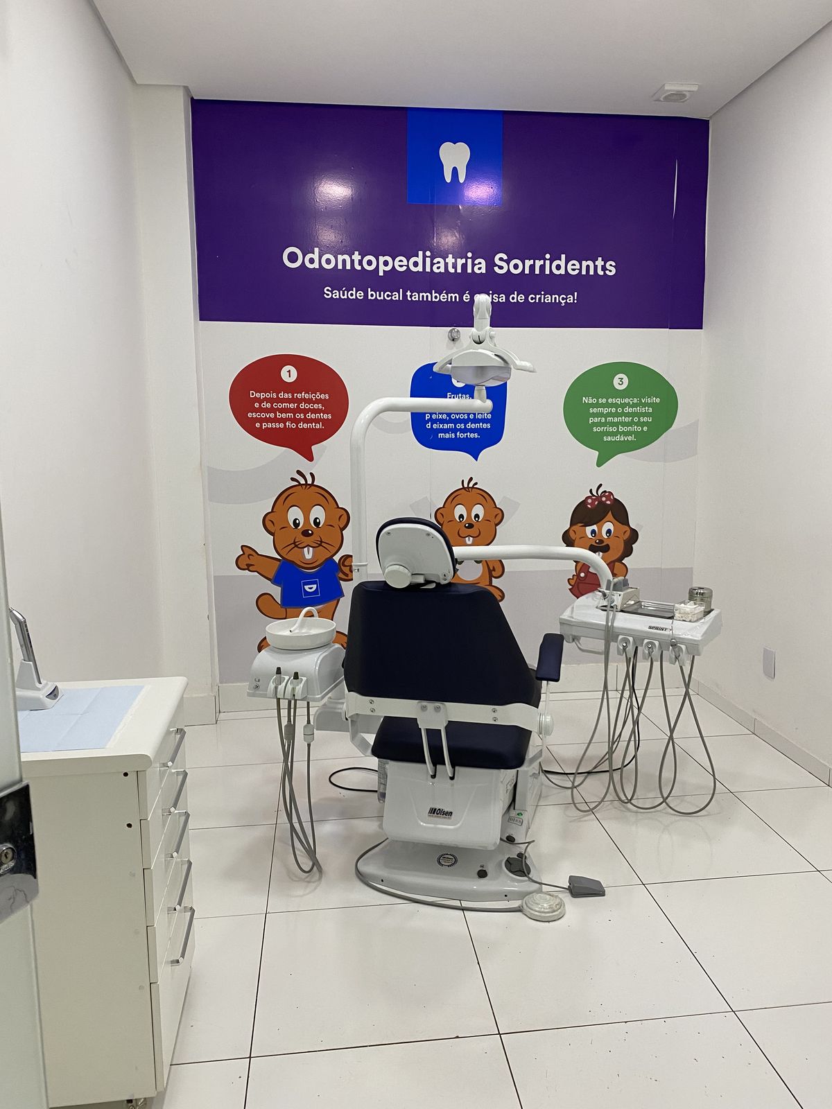 Consultório de odontopediatria da Sorridents Dourados — saúde bucal também é coisa de criança